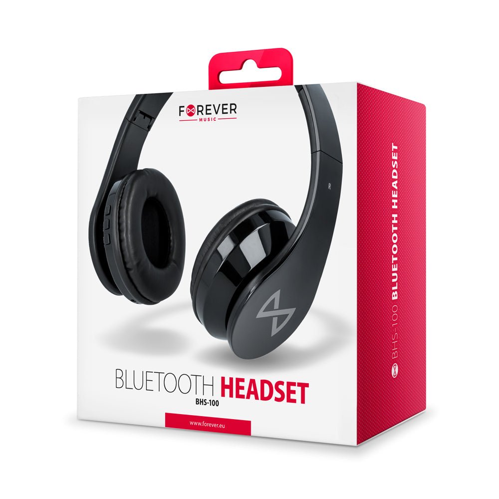 Forever Bluetooth headphones BHS - 100 black - LCDEAL
