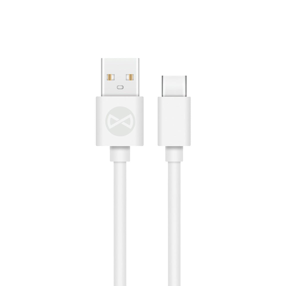 Forever cable USB - USB - C 1,0 m 2A white - LCDEAL