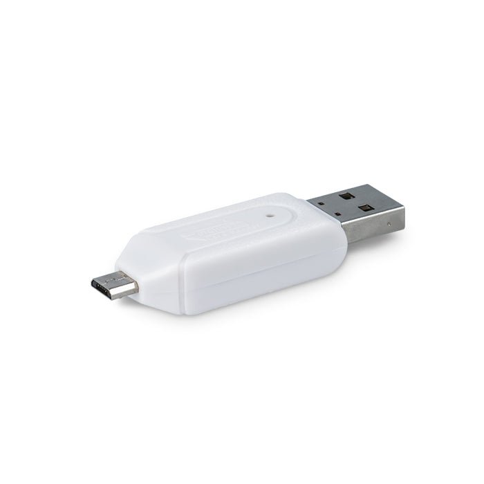 Forever microSD / SD card reader USB + microUSB white OTG - LCDEAL