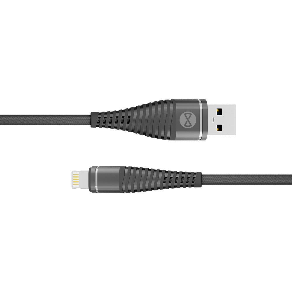 Forever Shark cable USB - Lightning 1,0 m 2A black - LCDEAL