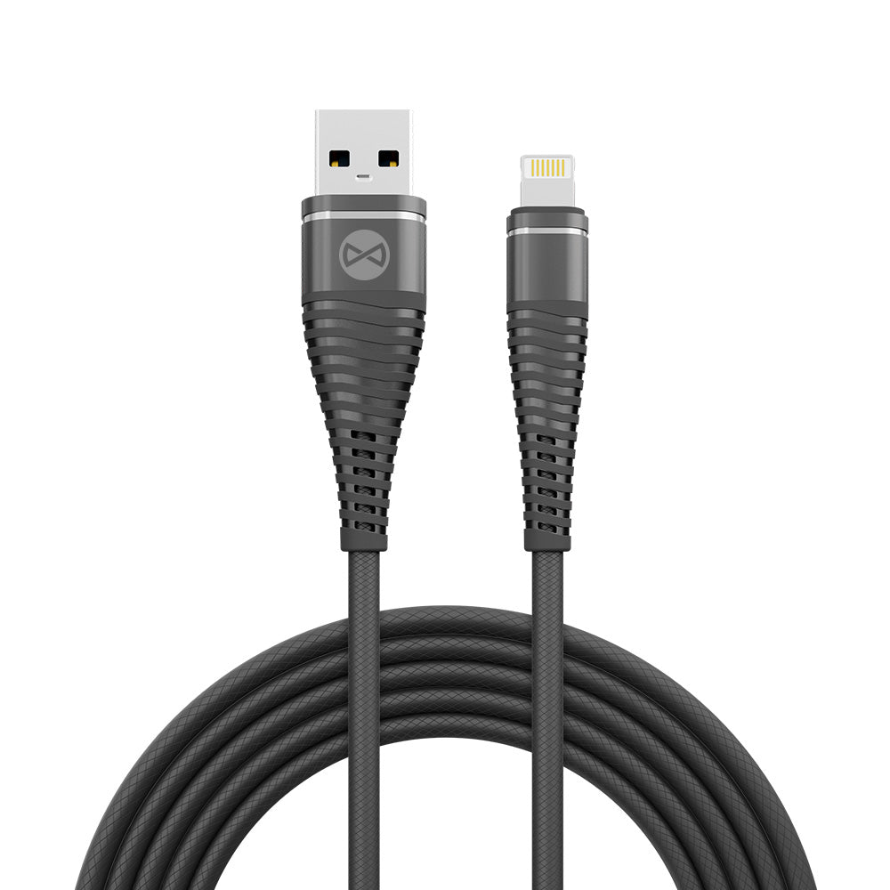 Forever Shark cable USB - Lightning 1,0 m 2A black - LCDEAL