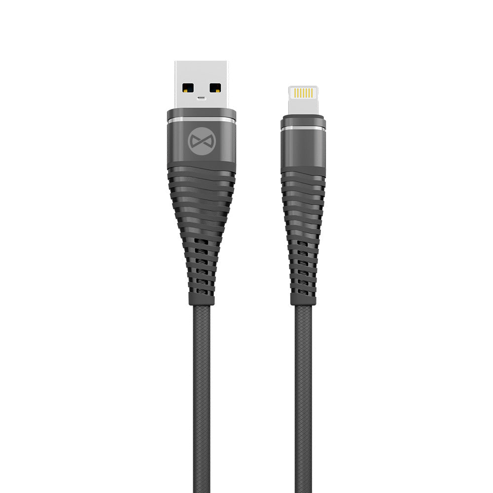 Forever Shark cable USB - Lightning 1,0 m 2A black - LCDEAL