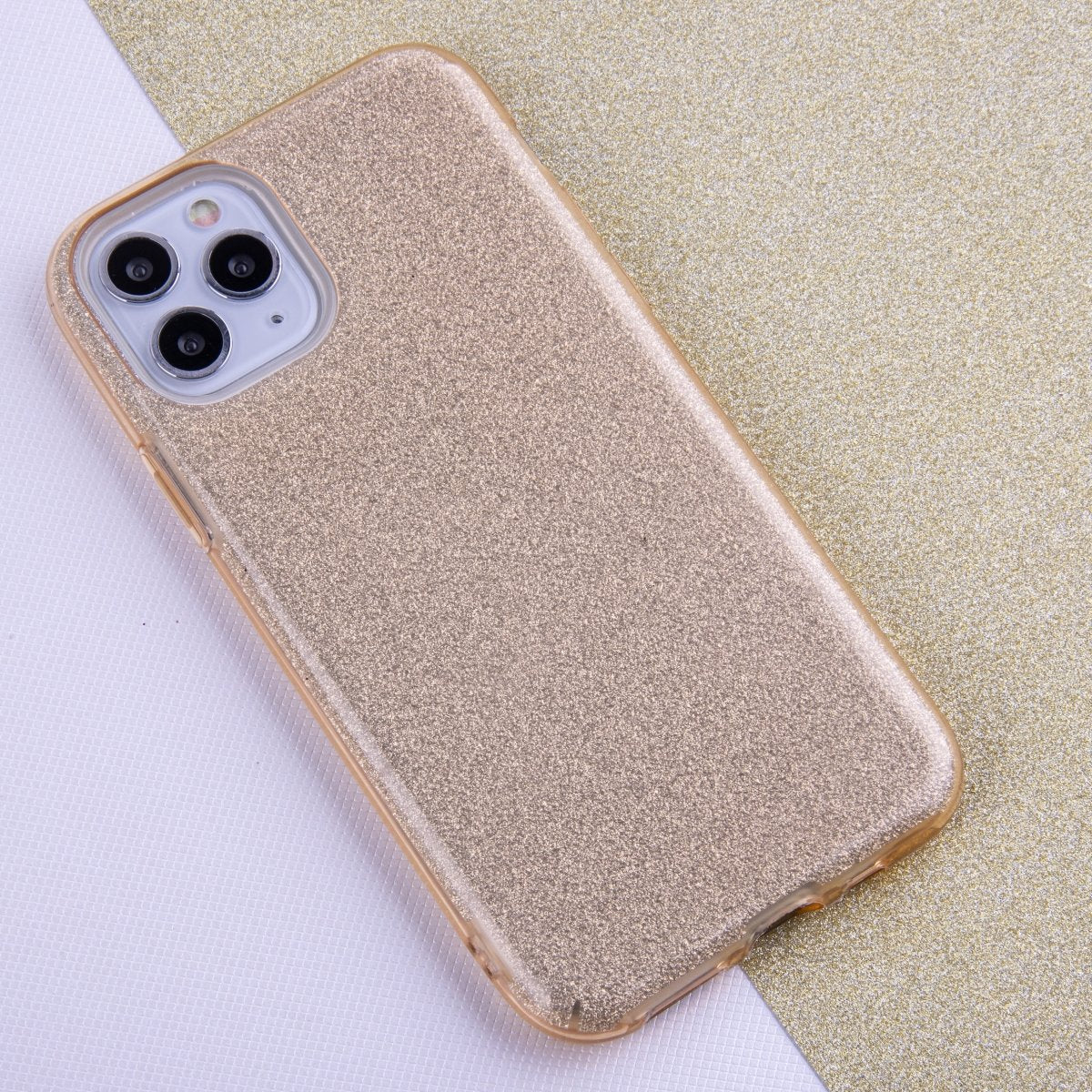 Glitter 3in1 case for iPhone 7 / 8 / SE 2020 / SE 2022 gold - LCDEAL