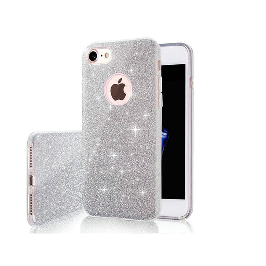 Glitter 3in1 case for iPhone 7 / 8 / SE 2020 / SE 2022 silver - LCDEAL
