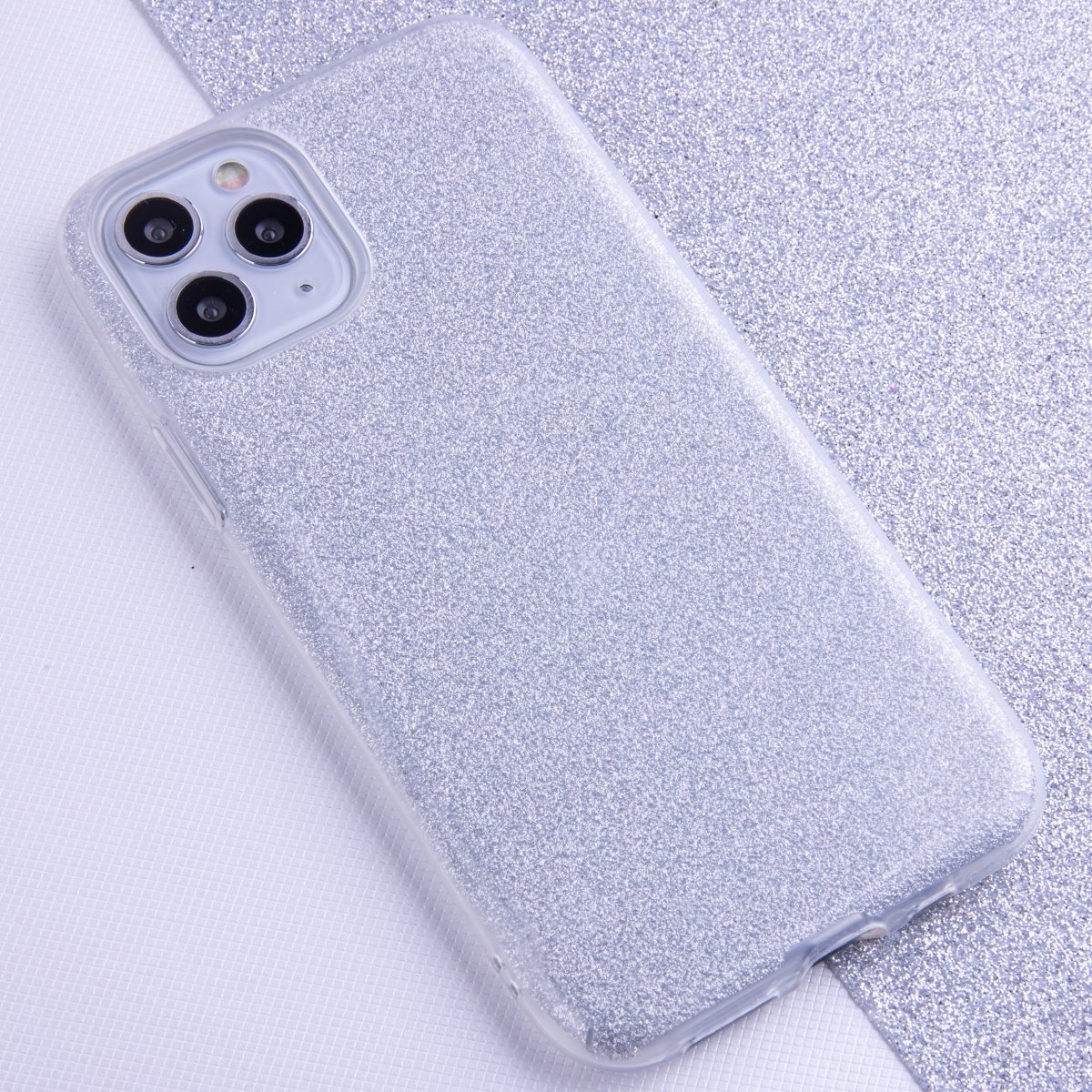 Glitter 3in1 case for iPhone XR silver - LCDEAL