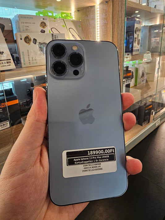 Apple Iphone 13 Pro Max 256GB Kártyafüggetlen 1 év Garancia