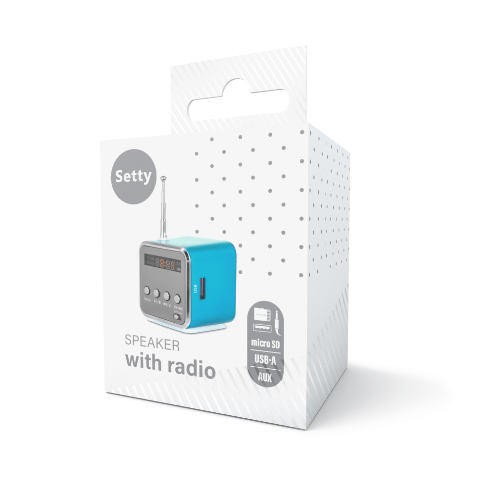 Setty speaker MF - 100 blue - LCDEAL