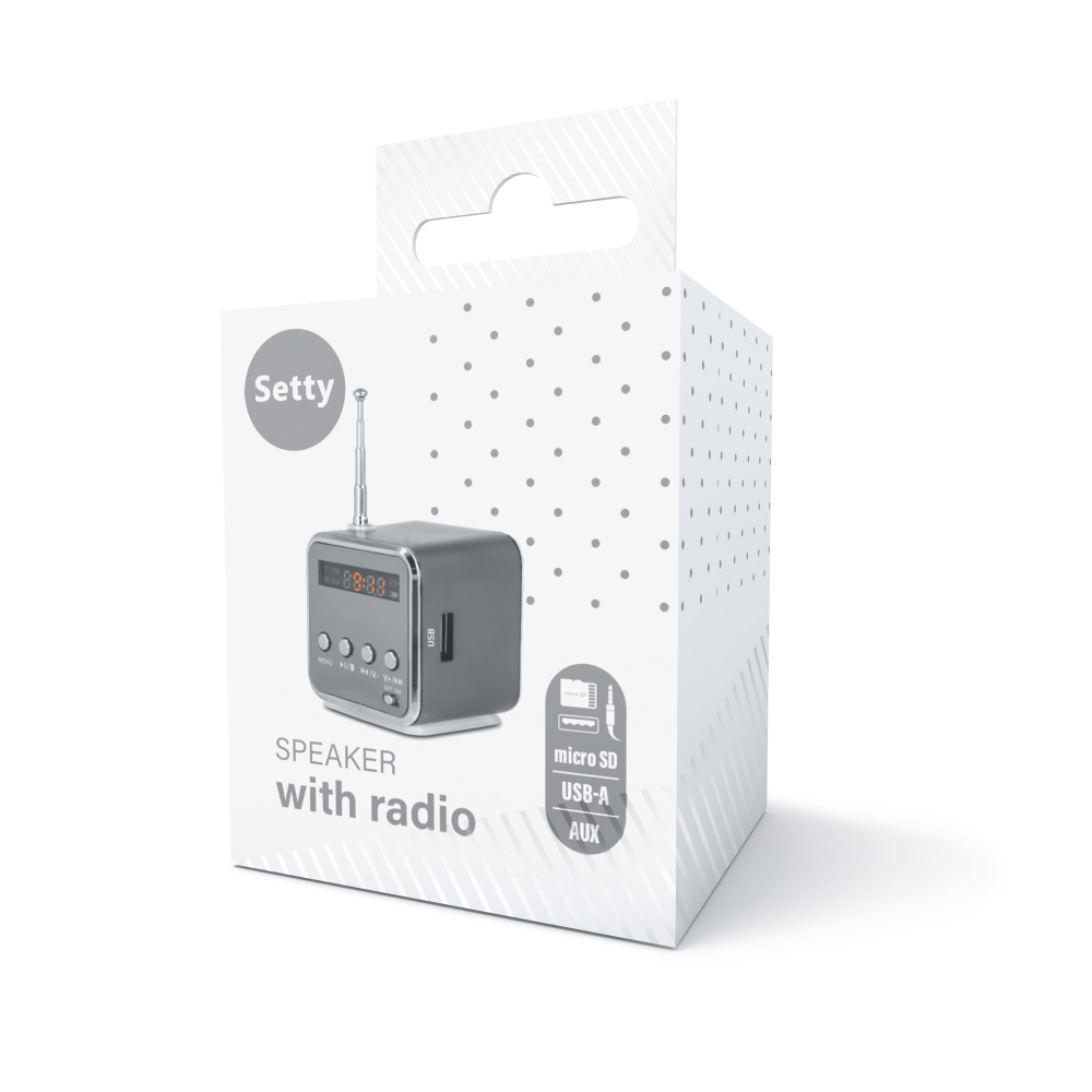 Setty speaker MF - 100 silver - LCDEAL