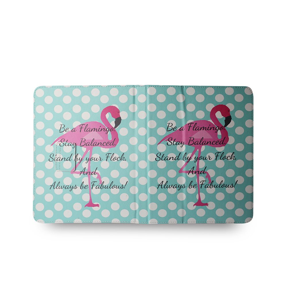 Universal case Flamingo and dots for tablet 9 - 10" - LCDEAL