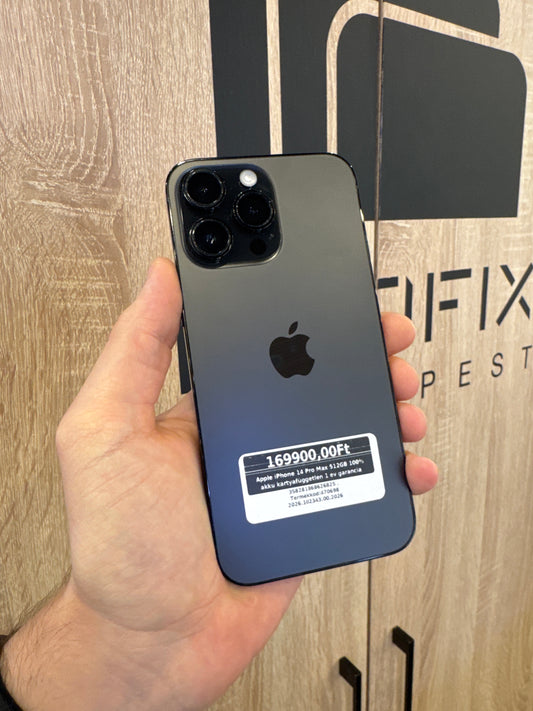 Apple iPhone 14 Pro Max 512GB 100% akku kártyafüggetlen 1 év garancia