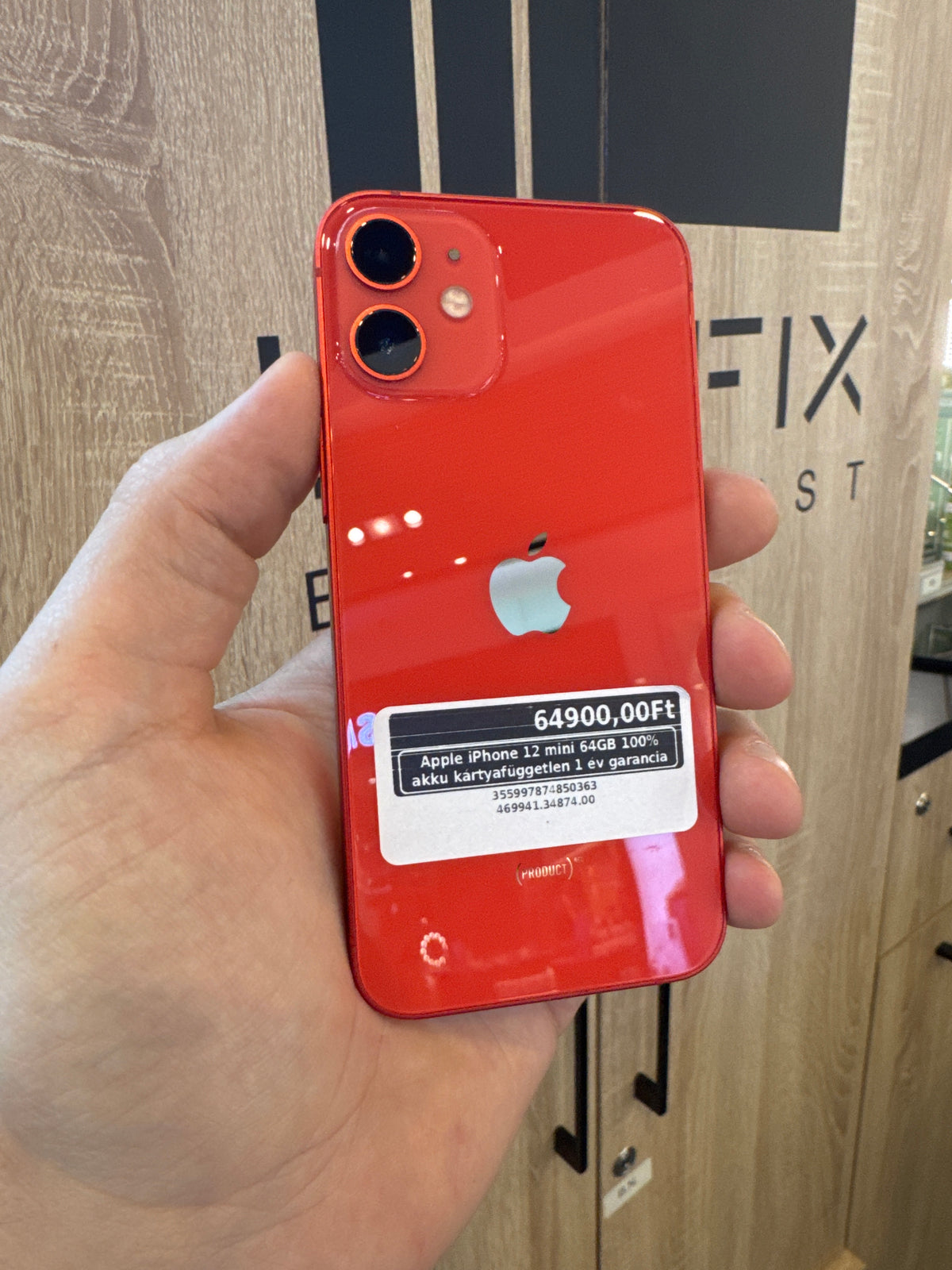 Apple iPhone 12 mini 64GB 100% akku kártyafüggetlen 1 év garancia