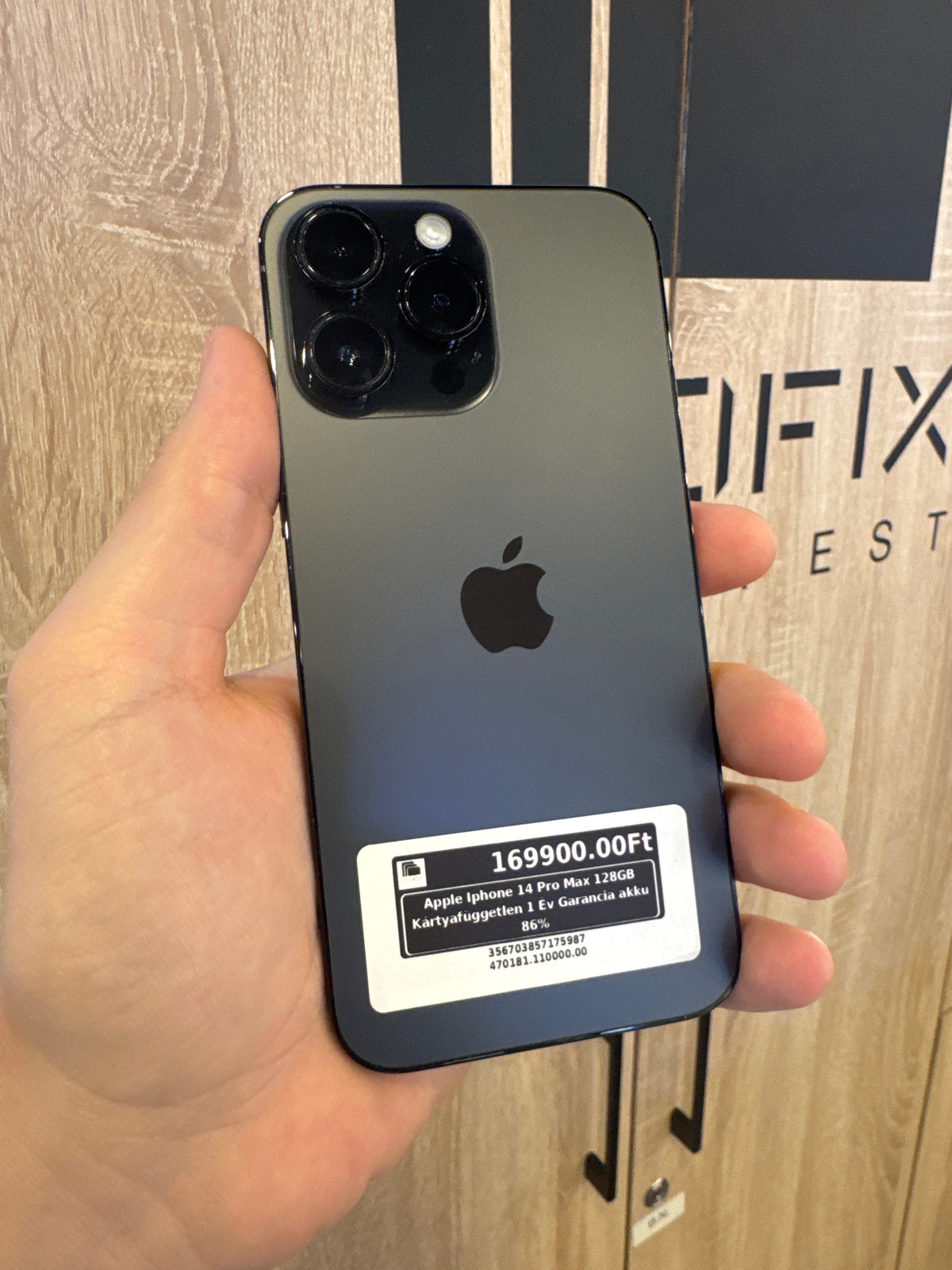 Apple Iphone 14 Pro Max 128GB Kártyafüggetlen 1 Év Garancia akku 86%