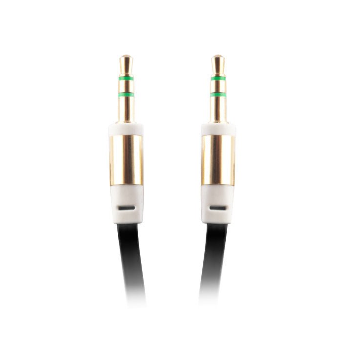 Audio cable jack 3,5mm - jack 3,5mm 1,0 m black bulk - LCDEAL