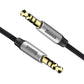 Baseus cable audio Yiven M30 jack 3,5 mm - jack 3,5 mm 1,5 m silver - black - LCDEAL