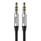 Baseus cable audio Yiven M30 jack 3,5 mm - jack 3,5 mm 1,5 m silver - black - LCDEAL