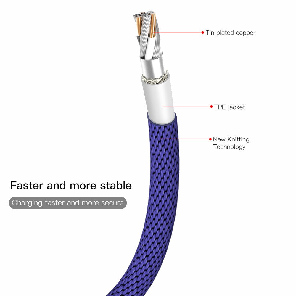 Baseus cable Yiven USB - Lightning 1,8 m 2A navy blue - LCDEAL