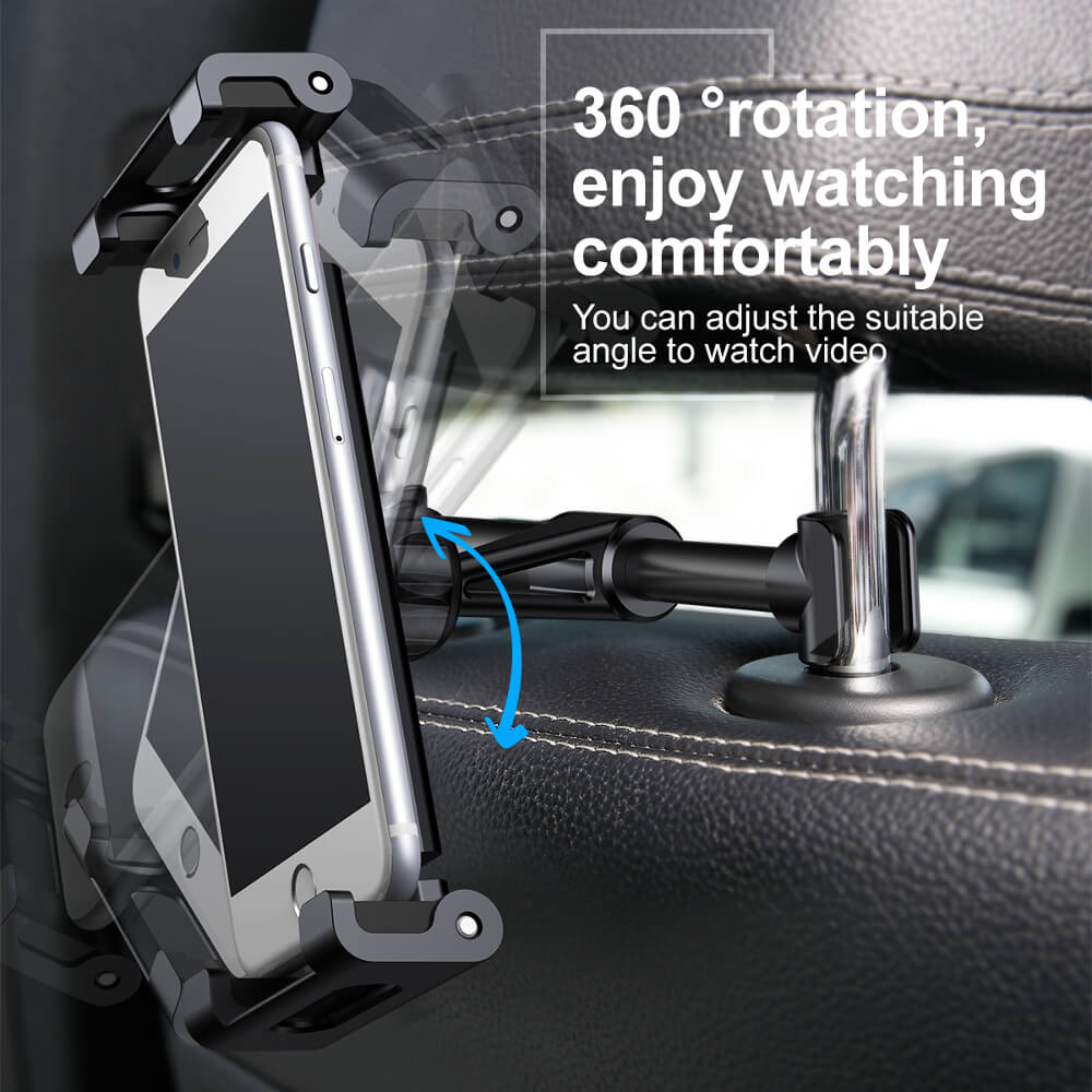 Baseus car holder (back seat) black - LCDEAL