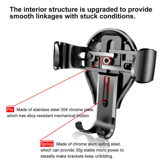 Baseus car holder Osculum gravity black - LCDEAL