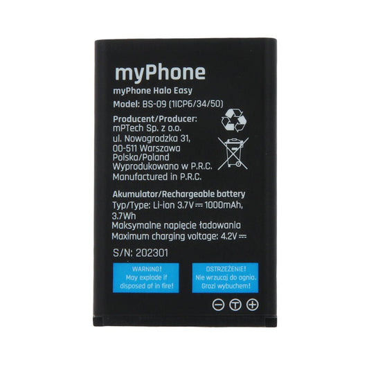 Battery for myPhone Halo Easy 1000mAh - LCDEAL