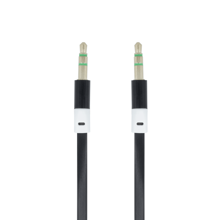 Forever audio cable jack 3,5mm - jack 3,5mm 1,0 m black - LCDEAL