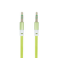 Forever audio cable jack 3,5mm - jack 3,5mm 1,0 m green - LCDEAL