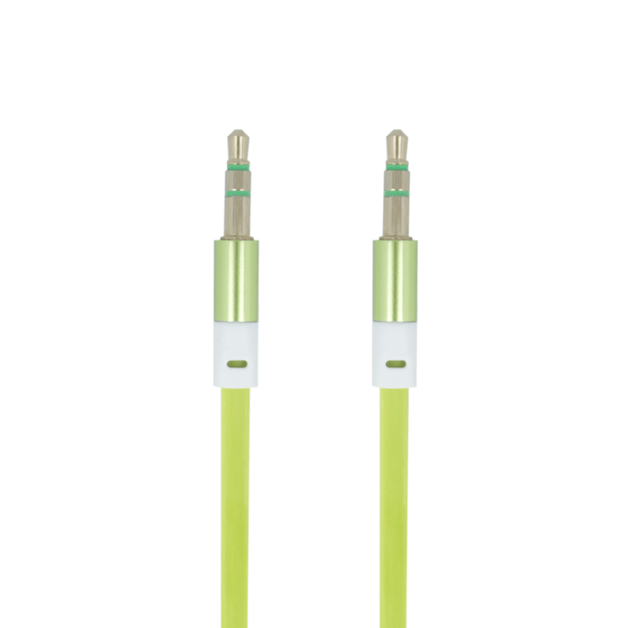 Forever audio cable jack 3,5mm - jack 3,5mm 1,0 m green - LCDEAL