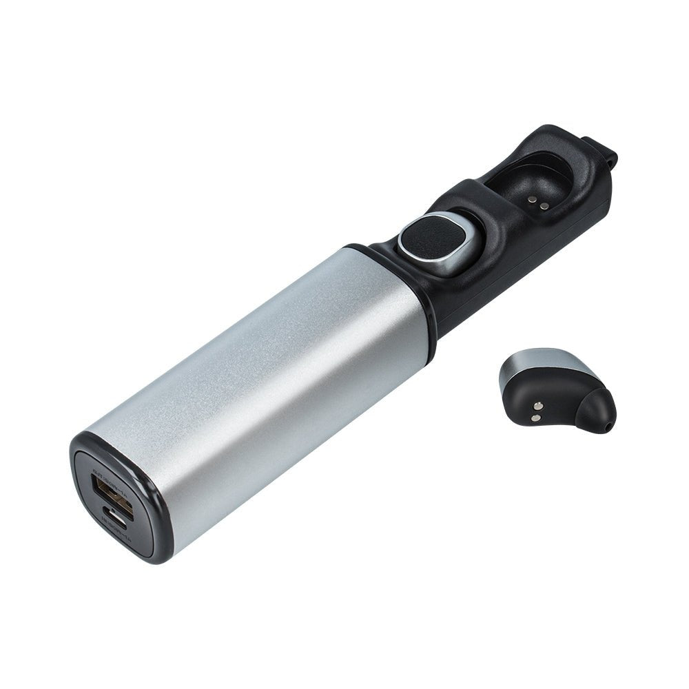 Forever bluetooth headset TWE - 200 with charging case silver - LCDEAL