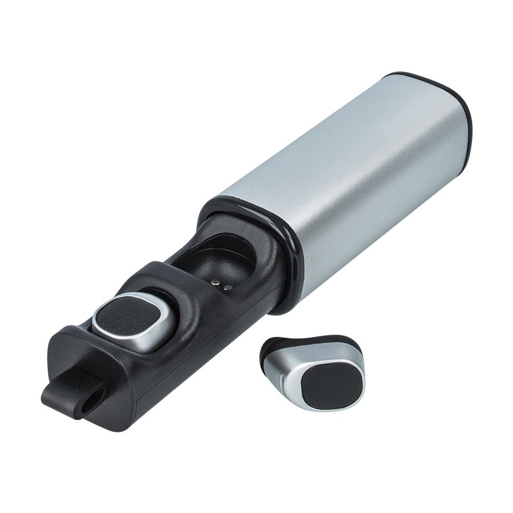 Forever bluetooth headset TWE - 200 with charging case silver - LCDEAL