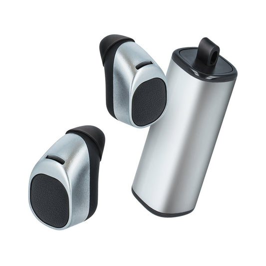 Forever bluetooth headset TWE - 200 with charging case silver - LCDEAL