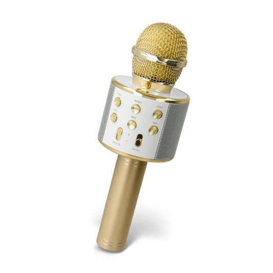 Forever Bluetooth microphone with speaker BMS - 300 gold - LCDEAL