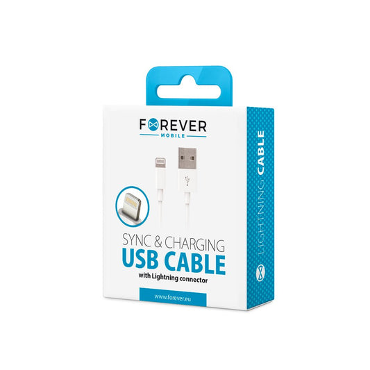 Forever cable USB - Lightning 1,0 m 1A white - LCDEAL