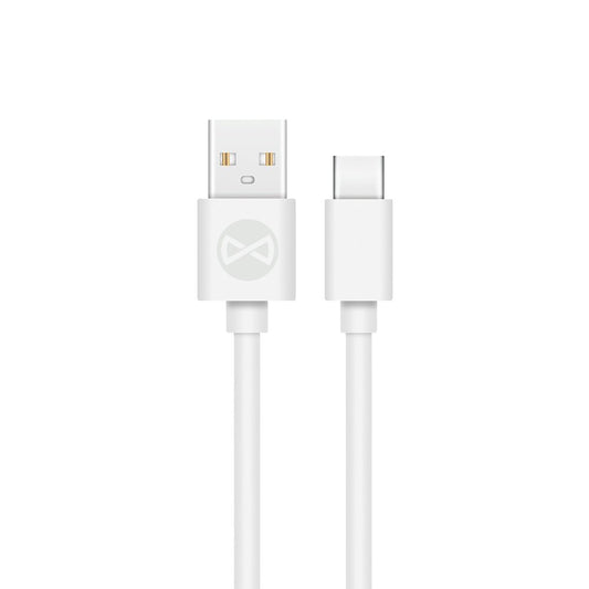 Forever cable USB - USB - C 1,0 m 2A white - LCDEAL