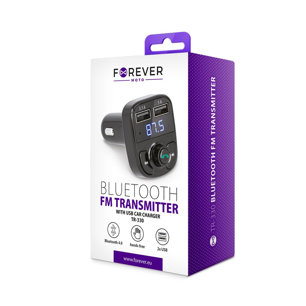 Forever FM transmitter Bluetooth TR - 330 black - LCDEAL
