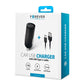 Forever M02 car charger 1x USB 1A black + USB - C cable - LCDEAL