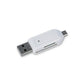 Forever microSD / SD card reader USB + microUSB white OTG - LCDEAL