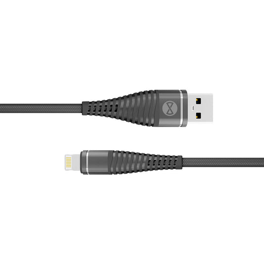 Forever Shark cable USB - Lightning 1,0 m 2A black - LCDEAL