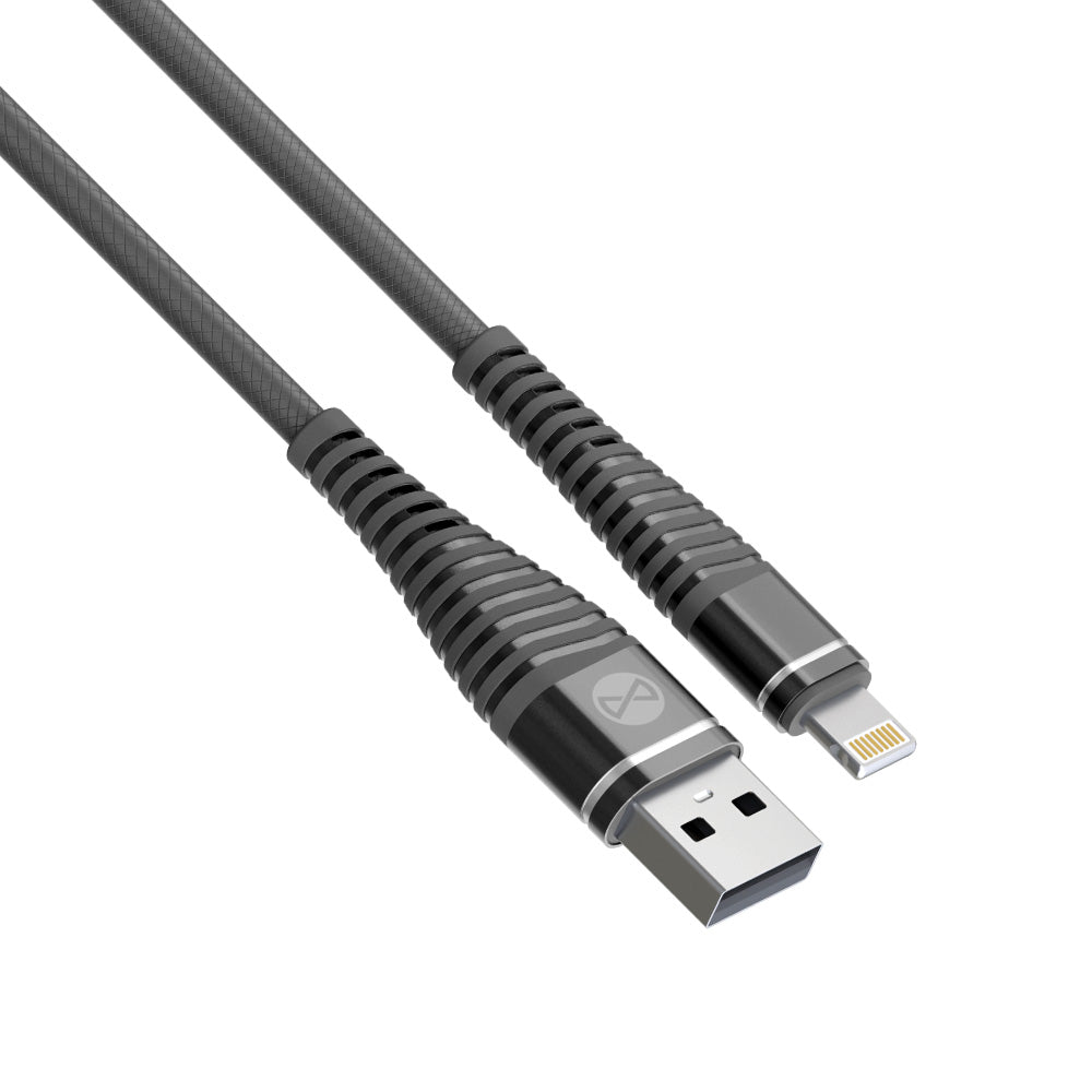 Forever Shark cable USB - Lightning 1,0 m 2A black - LCDEAL