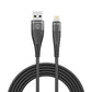 Forever Shark cable USB - Lightning 1,0 m 2A black - LCDEAL