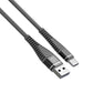 Forever Shark cable USB - USB - C 1,0 m 2A black - LCDEAL