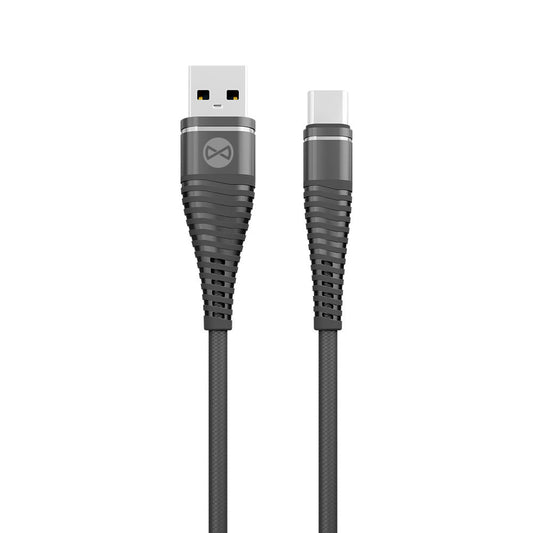 Forever Shark cable USB - USB - C 1,0 m 2A black - LCDEAL