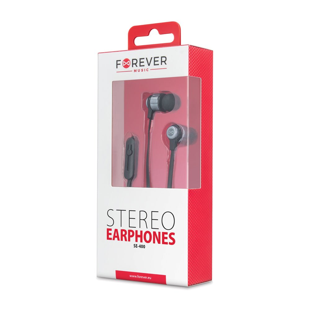 Forever wired earphones SE - 400 jack 3,5mm black - LCDEAL