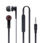 Forever wired earphones Simple jack 3,5mm black universal - LCDEAL