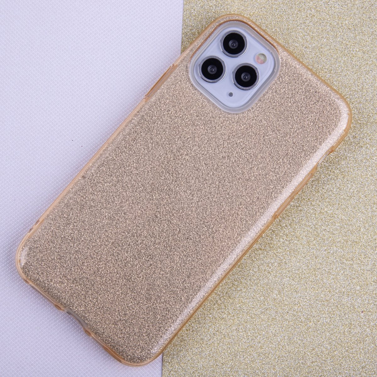 Glitter 3in1 case for iPhone 7 / 8 / SE 2020 / SE 2022 gold - LCDEAL