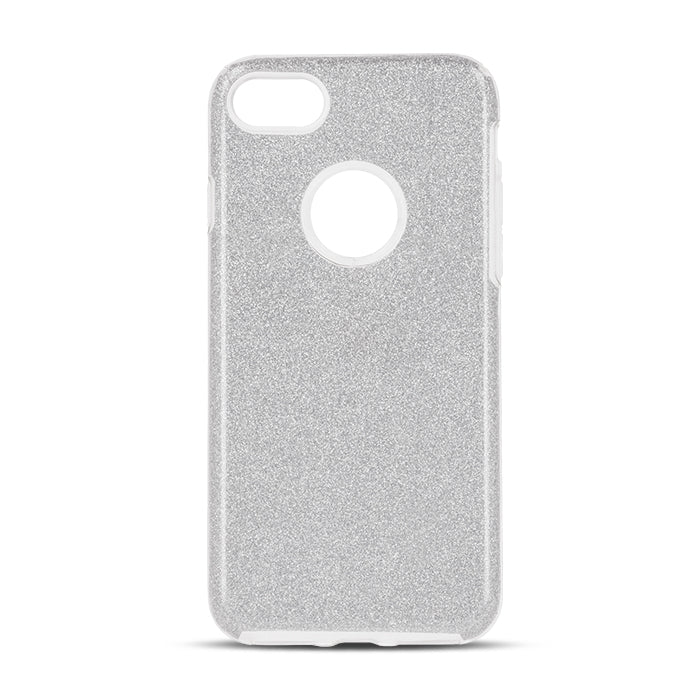 Glitter 3in1 case for iPhone 7 / 8 / SE 2020 / SE 2022 silver - LCDEAL