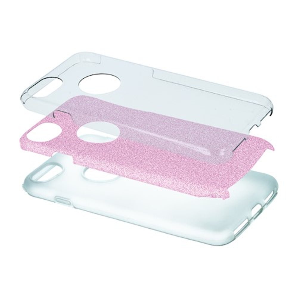 Glitter 3in1 case for iPhone XR pink - LCDEAL