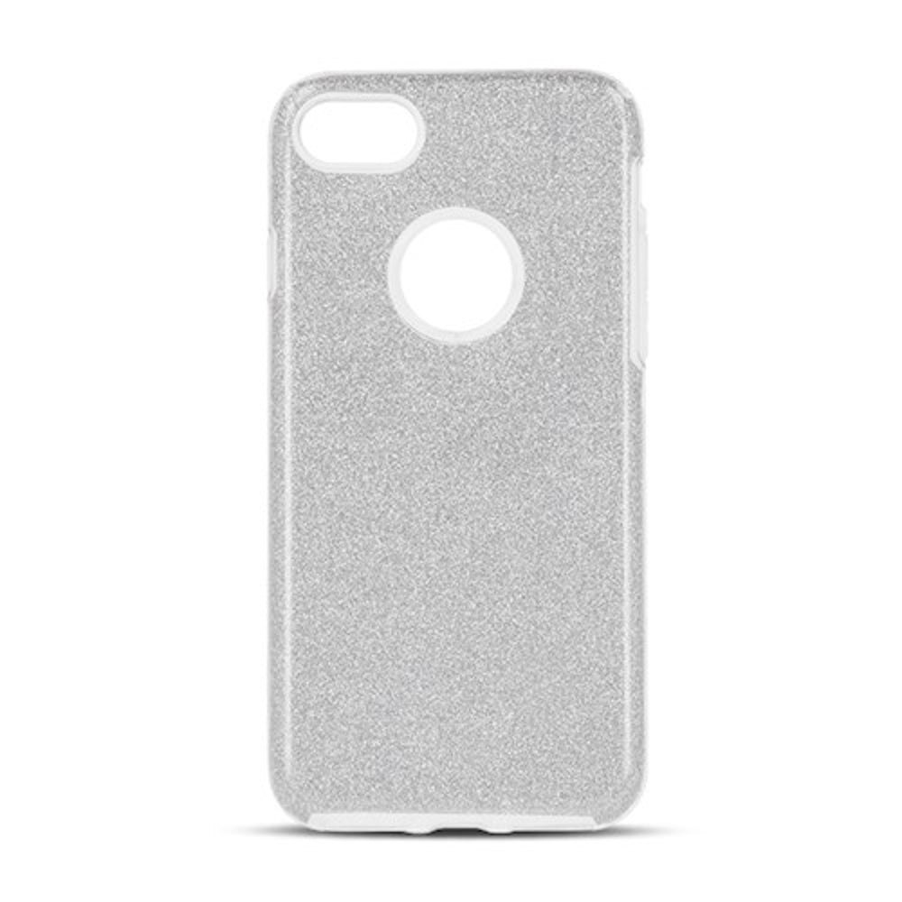 Glitter 3in1 case for iPhone XR silver - LCDEAL