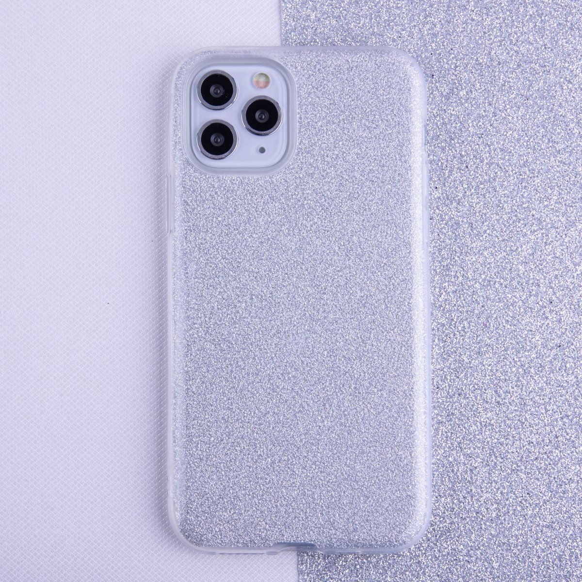 Glitter 3in1 case for iPhone XR silver - LCDEAL
