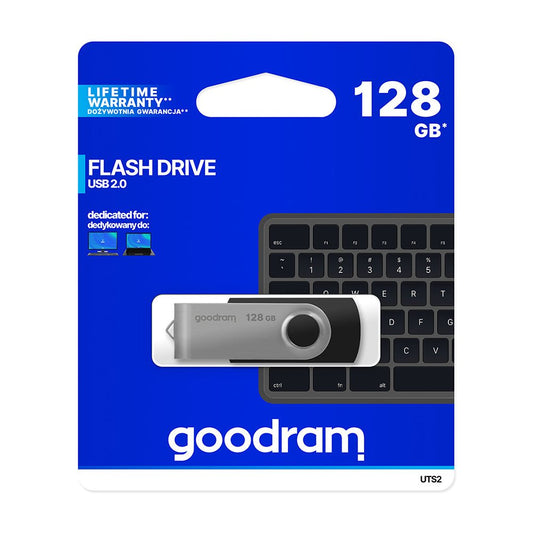 Goodram pendrive 128GB USB 2.0 UTS2 black - LCDEAL