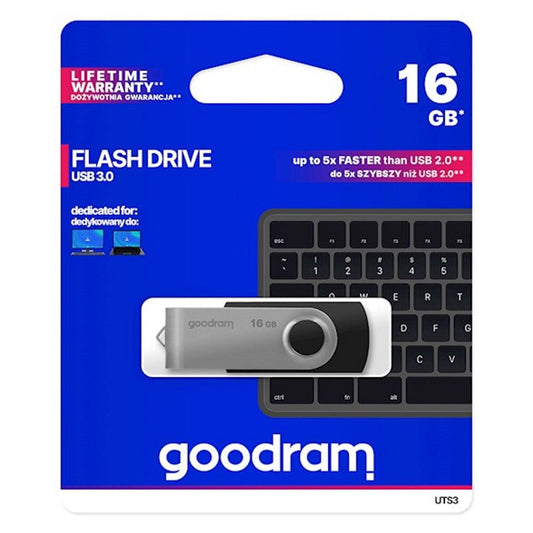 Goodram pendrive 16GB USB 3.0 Twister black - LCDEAL