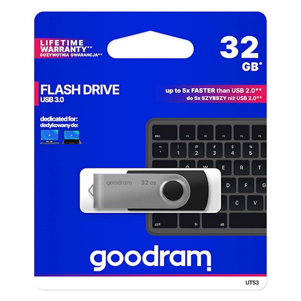 Goodram pendrive 32GB USB 3.0 Twister black - LCDEAL